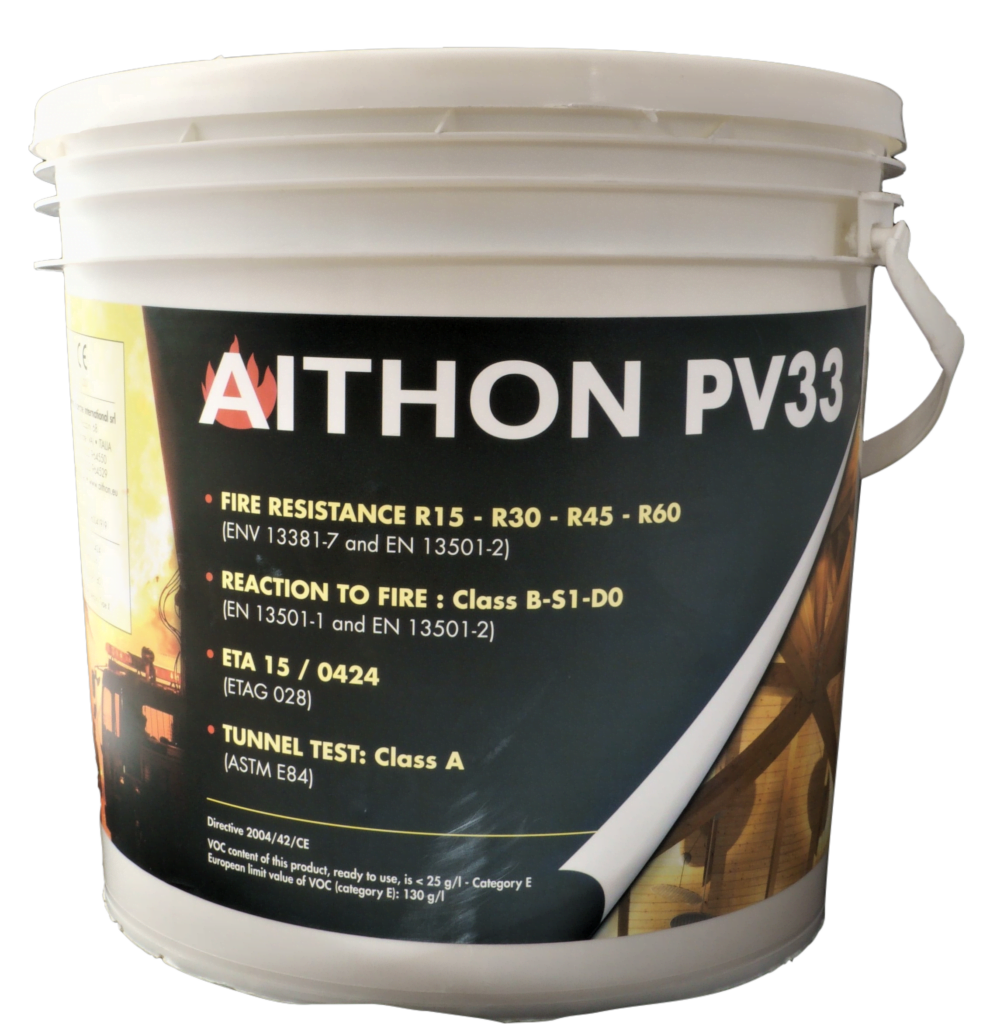 Aithon PV33 Intumescent Coating for Timber 7.5kg and 20kg