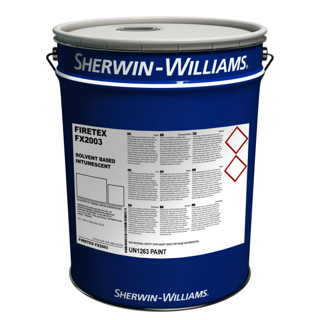 SherwinWilliams Firetex FX2003 Intumescent Paint Coating 20L