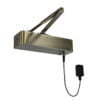 Responder 24 door closer in Antique Brass